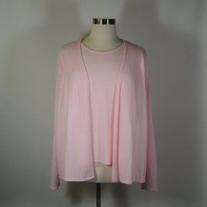Pretty Pink Sweater / Faux Twin Set